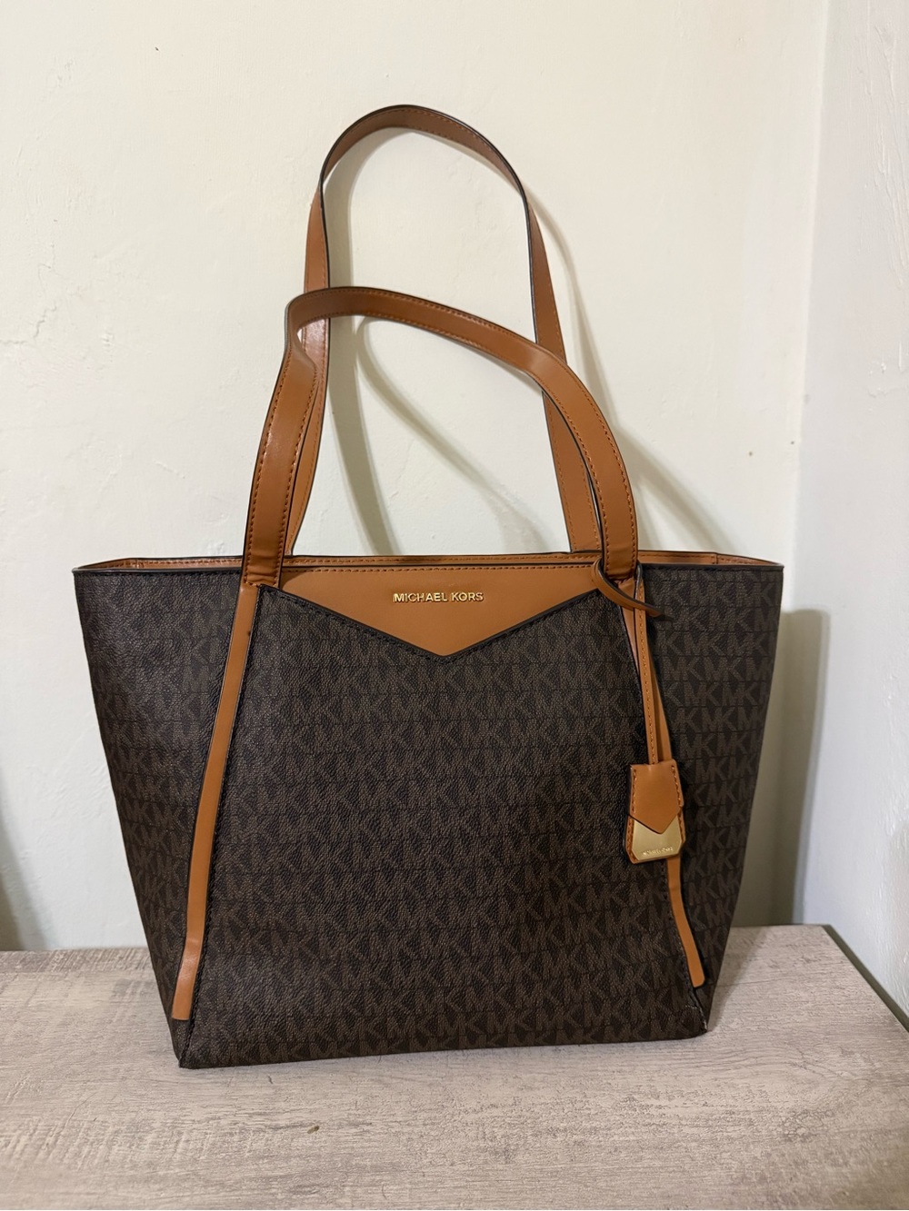 Michael Kors Brown & Tan Signature Tote